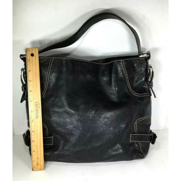 Michael Michael Kors Large Black Leather Shoulder Bag - Picture 6 of 12